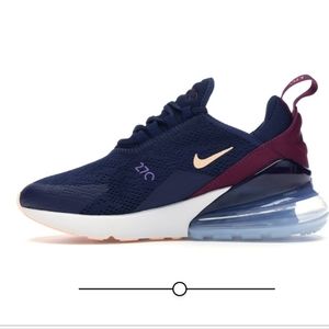 Nike AirMax 270 Navy/Purple Sz 7